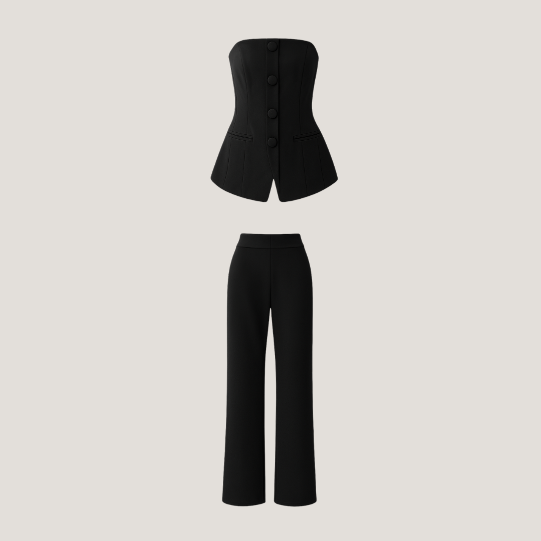Armelinda | Completo Donna con Pantaloni a Gamba Larga