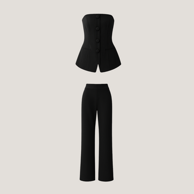 Armelinda | Completo Donna con Pantaloni a Gamba Larga