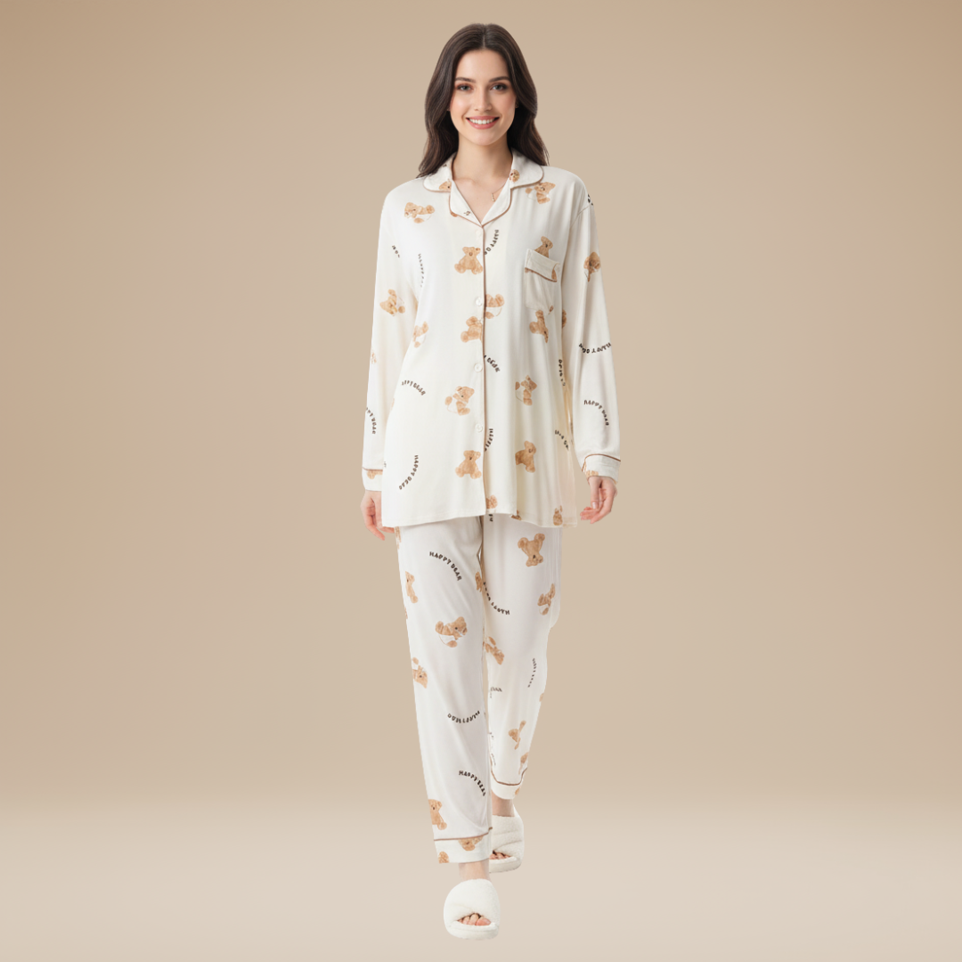 Felicita | Pigiama Donna Comodo con Linee Ampie e Leggere