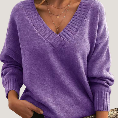 Sibilla | Maglione con Scollo a V Profondo