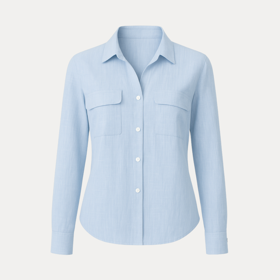 Azzurra | Camicia con Maniche Arrotolabili