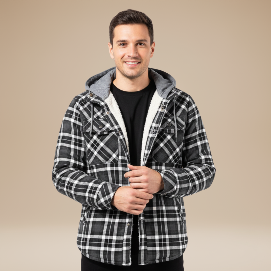 Piero | Camicia Giacca Invernale Uomo con Cappuccio