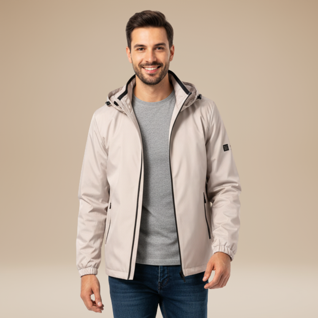Walter | Giacca Uomo Impermeabile con Cappuccio Integrato