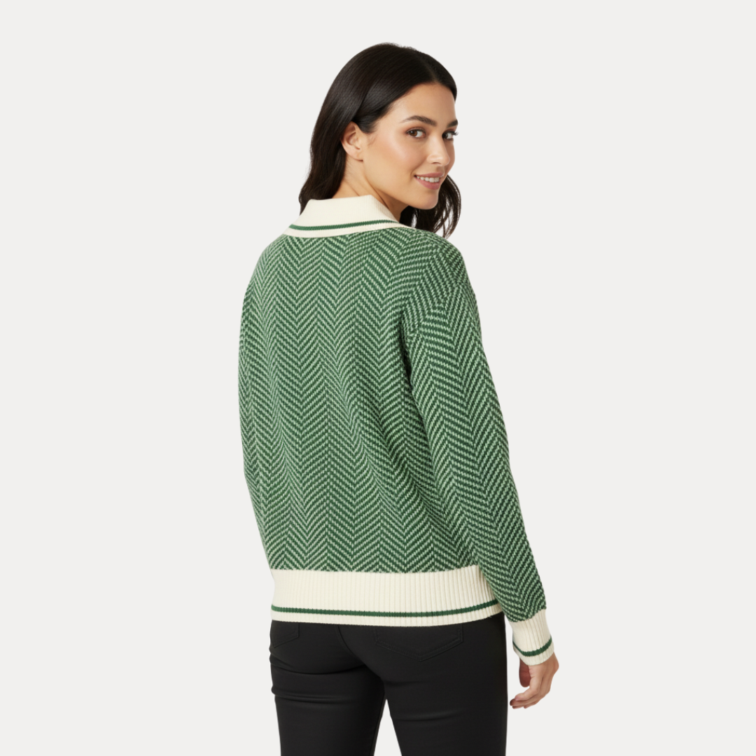 Giulietta | Maglione a Costine in Stile Tennis