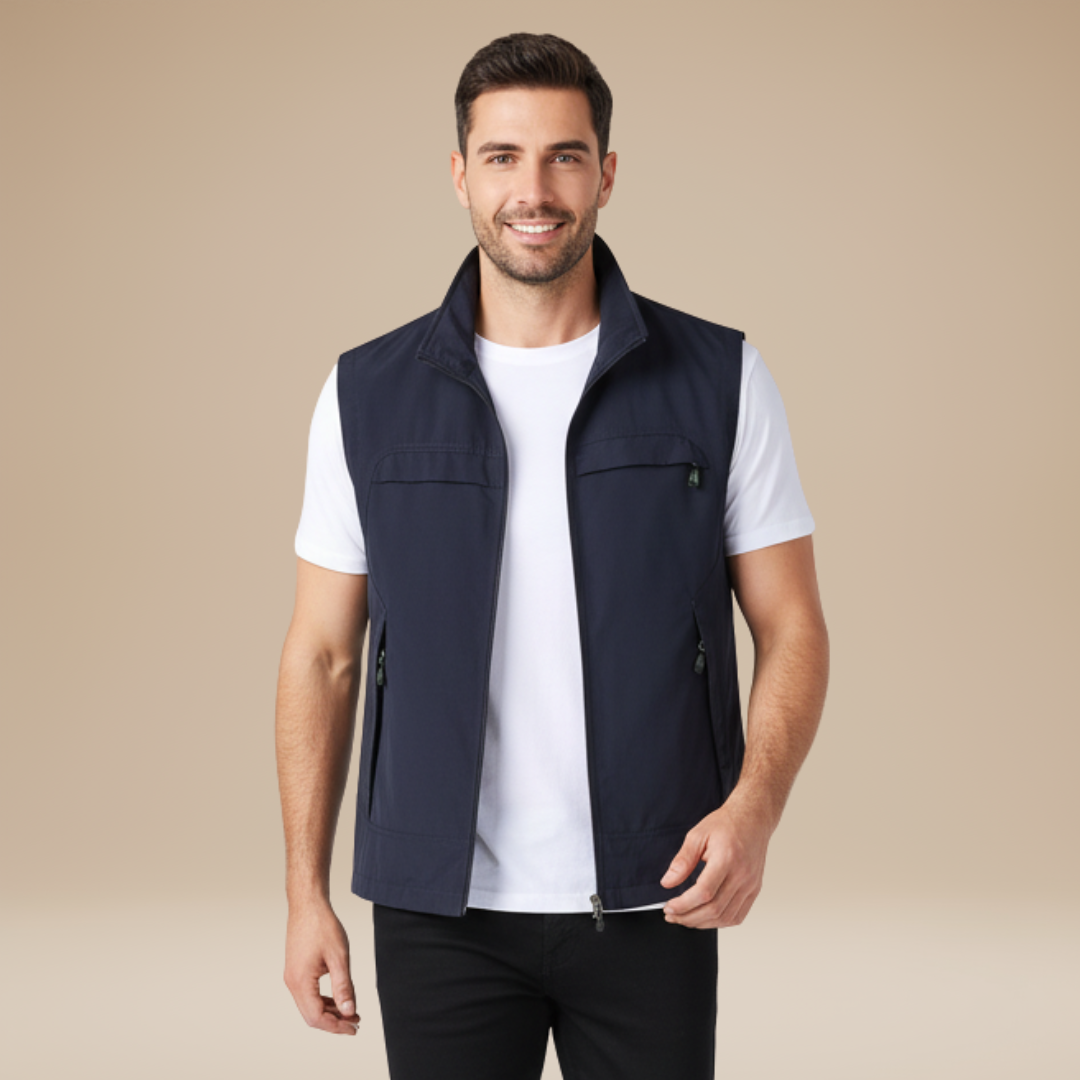 Vento | Gilet Uomo con Zip Pratico e Raffinato