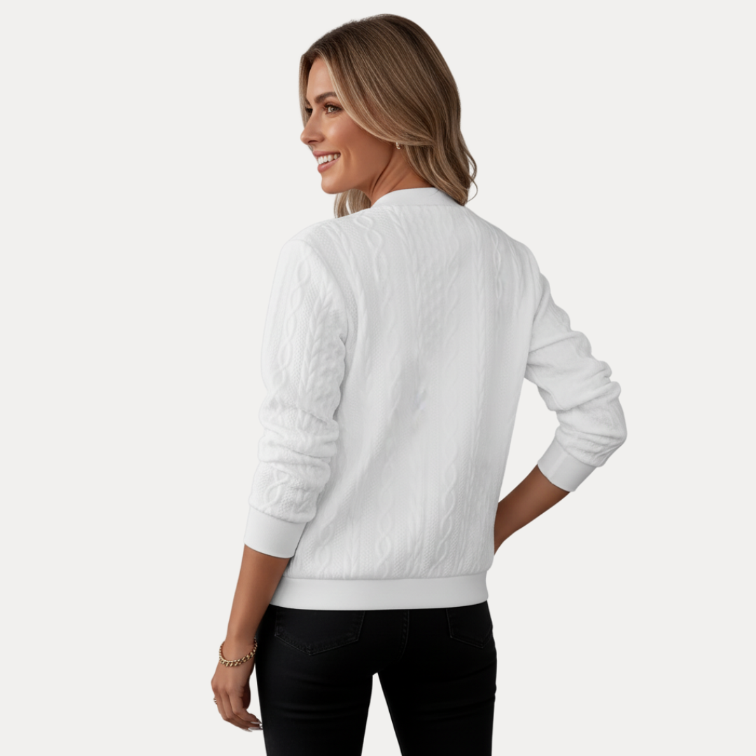 Elena | Cardigan Bomber Elegante