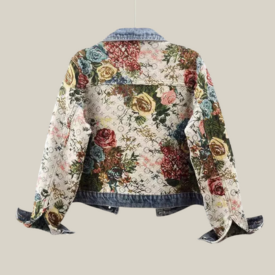 Vittoria | Giacca in Denim con Ricami Jacquard