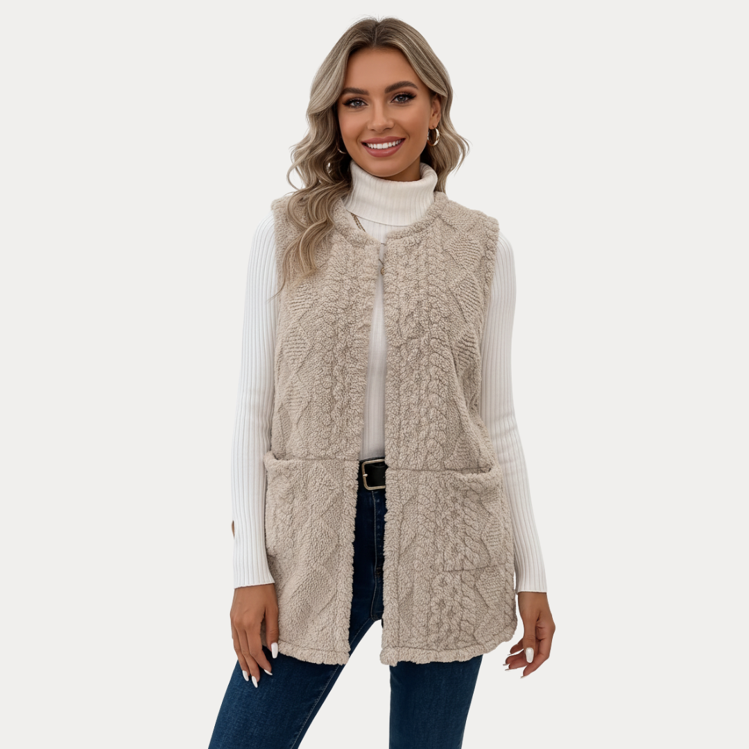 Caterina | Gilet Donna Senza Maniche Morbido