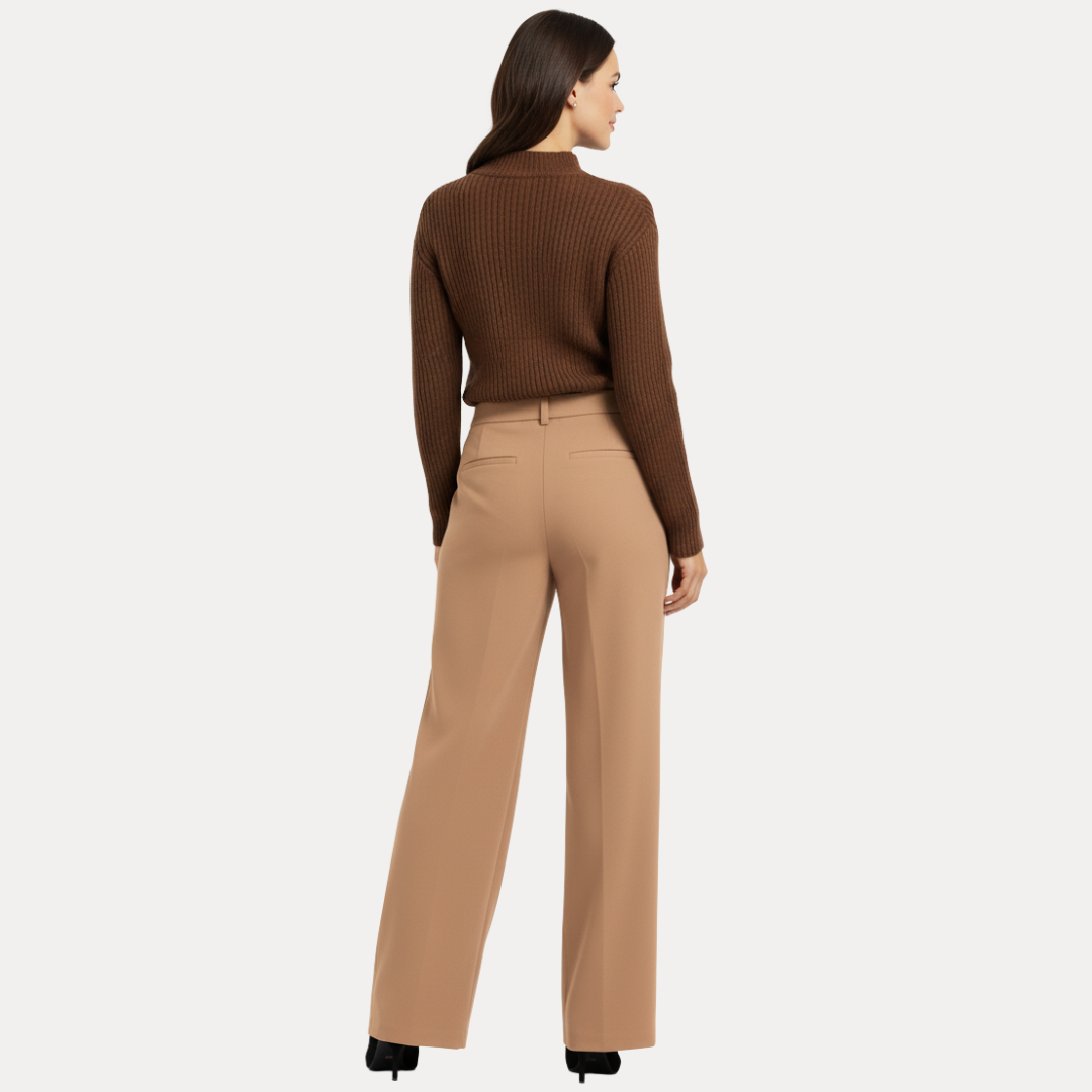 Elena | Pantaloni a Gamba Larga Sartoriali