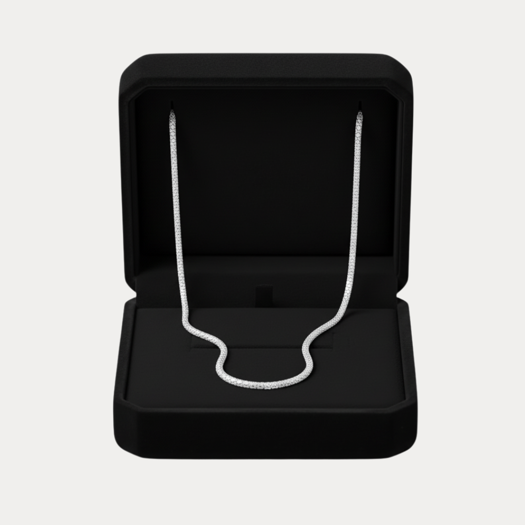 Luce | Collana Donna Elegante con Linea Sottile e Luminosa