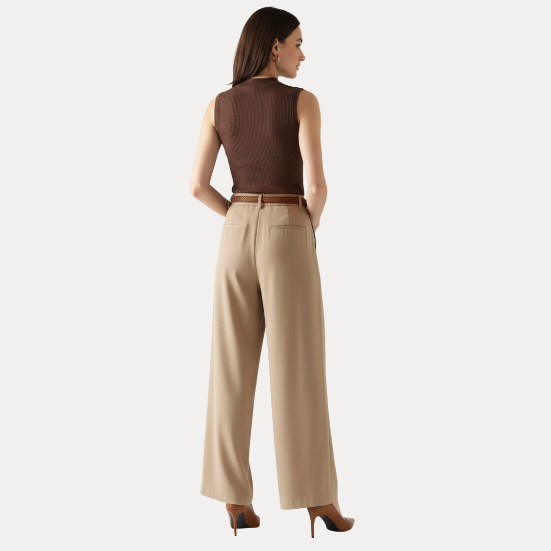 Chiara | Pantaloni a Gamba Larga Sartoriali