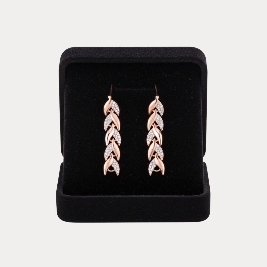 Bruna | Orecchini Donna Pendenti con Motivo Intrecciato