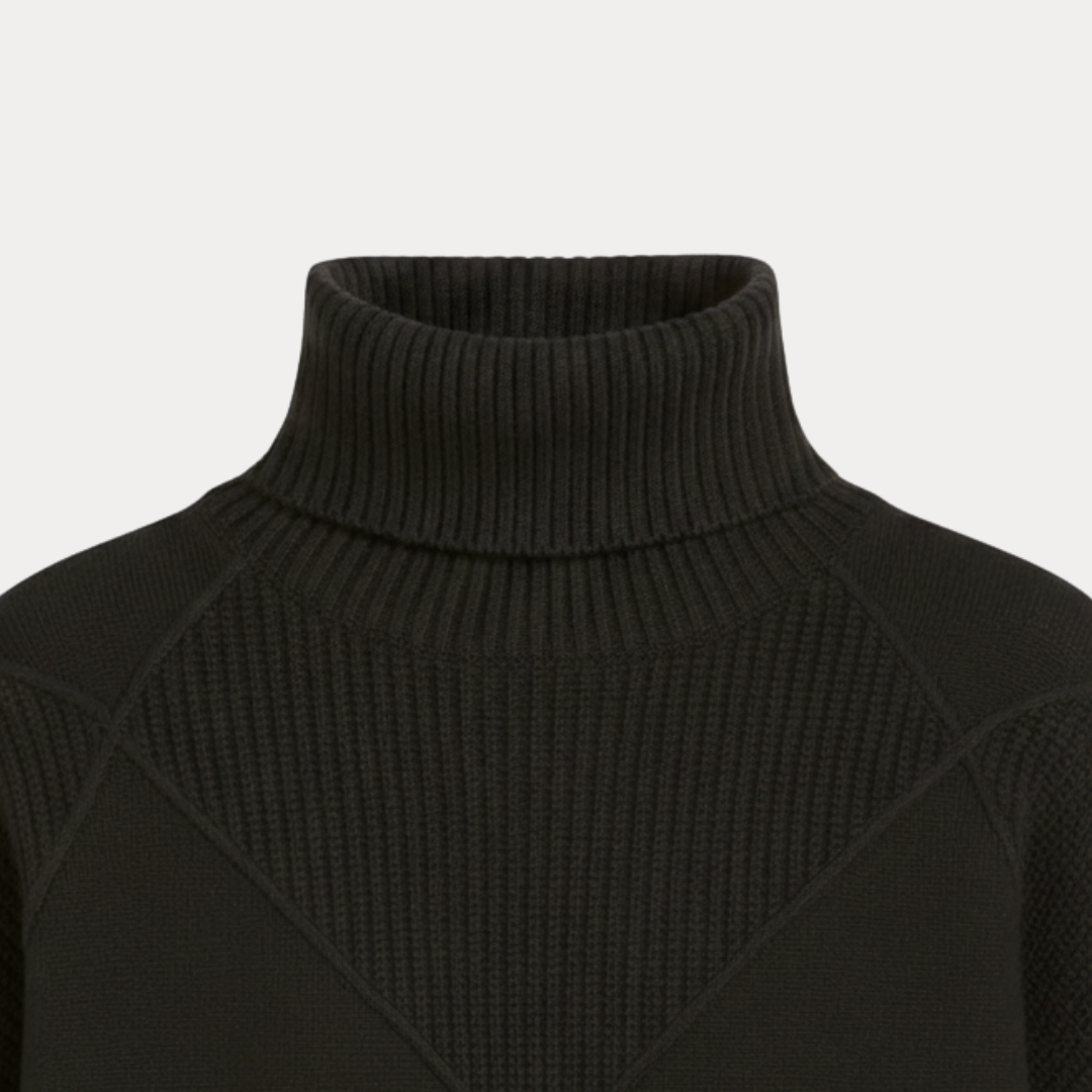 Maglione Donna a Collo Alto Strutturato