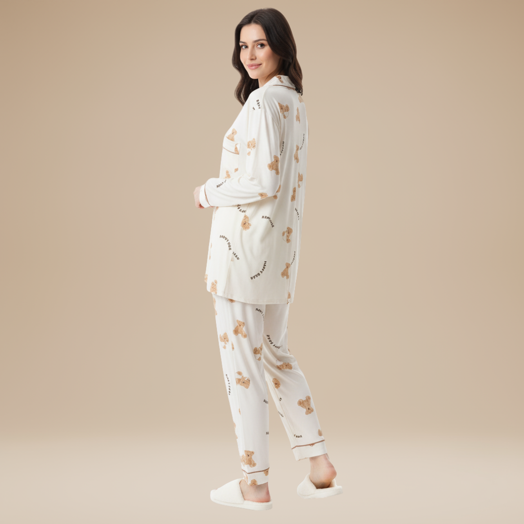 Felicita | Pigiama Donna Comodo con Linee Ampie e Leggere