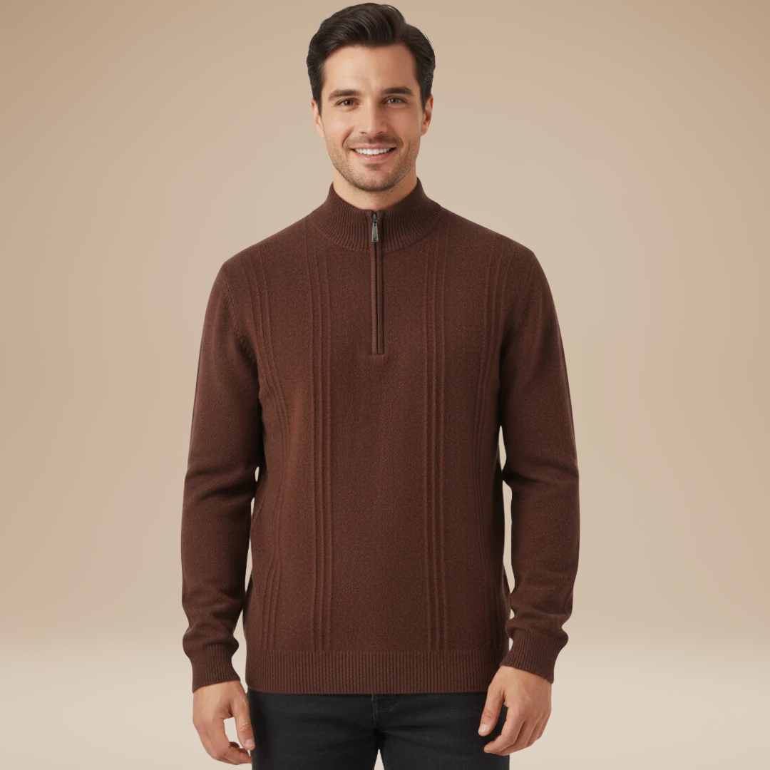 Alessio | Ribbed Turtleneck Sweater