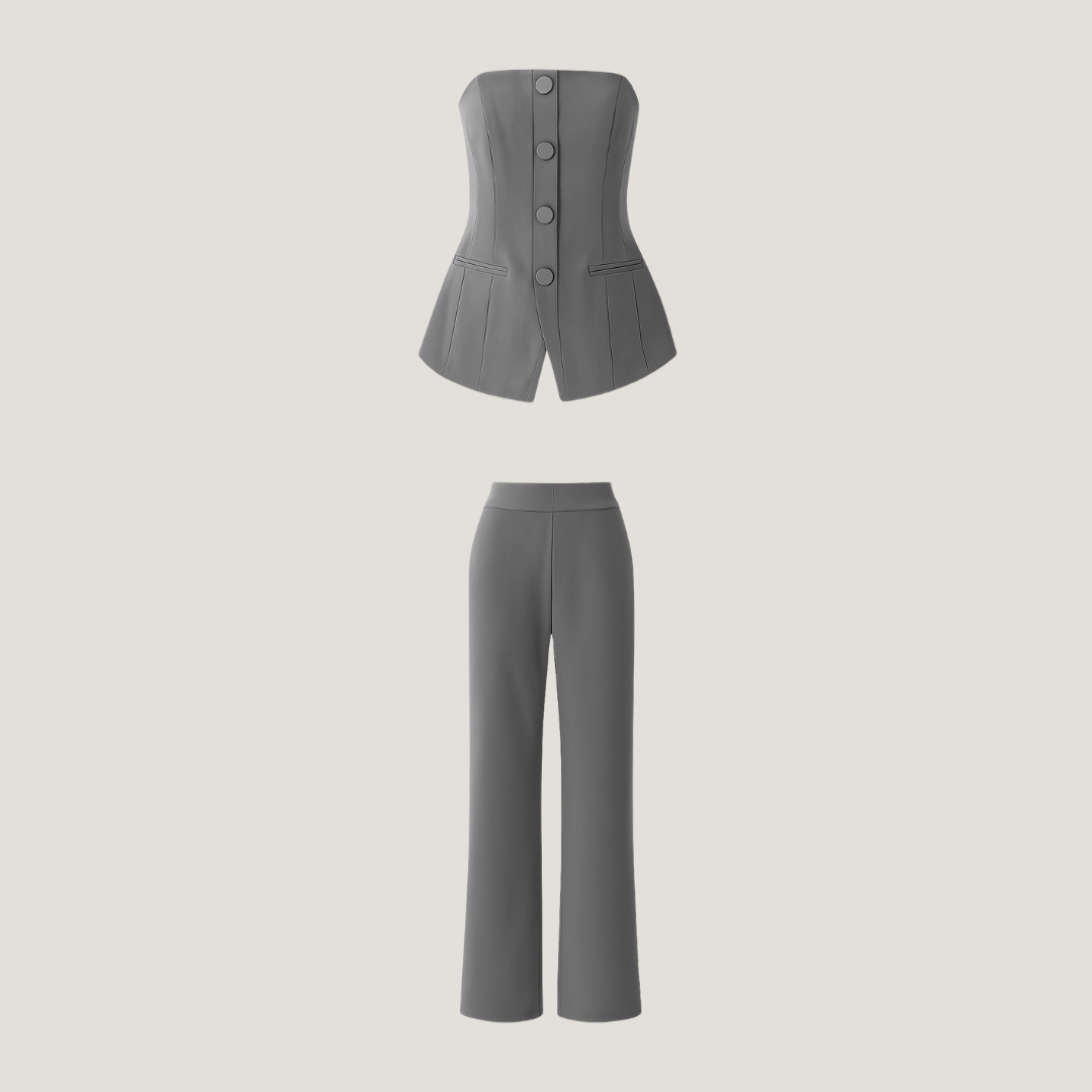 Armelinda | Completo Donna con Pantaloni a Gamba Larga