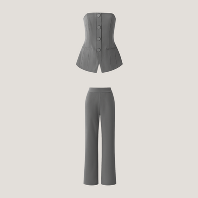 Armelinda | Completo Donna con Pantaloni a Gamba Larga