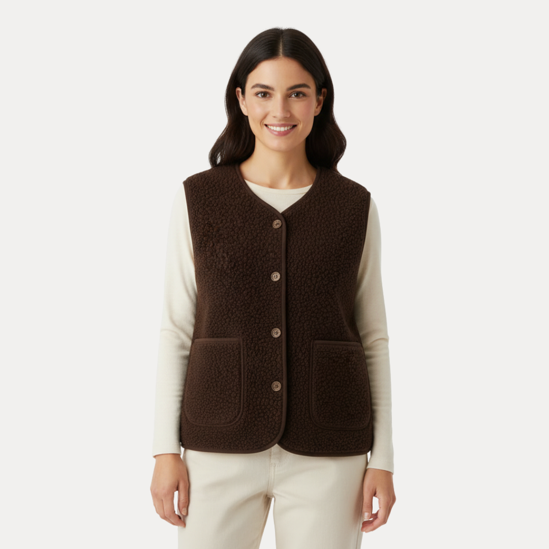 Ludovica | Gilet in Pile Morbido e Caldo