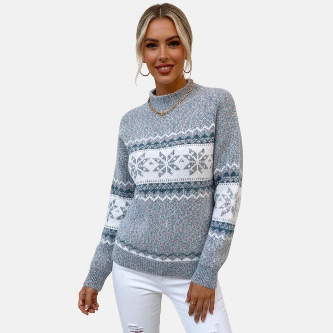 Sofia | Maglione Jacquard Nordic Chic