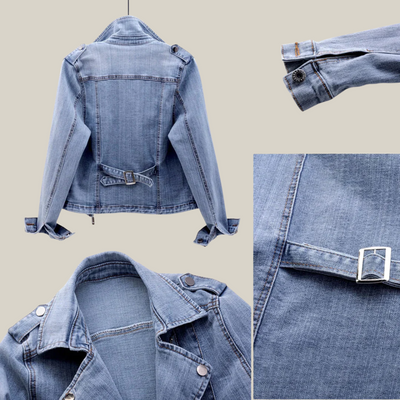 Giada | Giacca Biker in Jeans da Donna