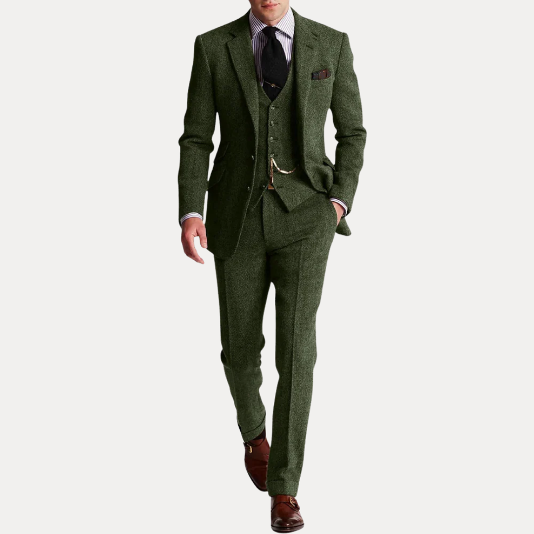 Harrison | Abito classico da uomo in tweed a tre pezzi