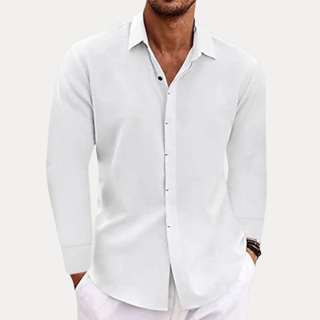 Alessio | Camicia Uomo Effetto Lino