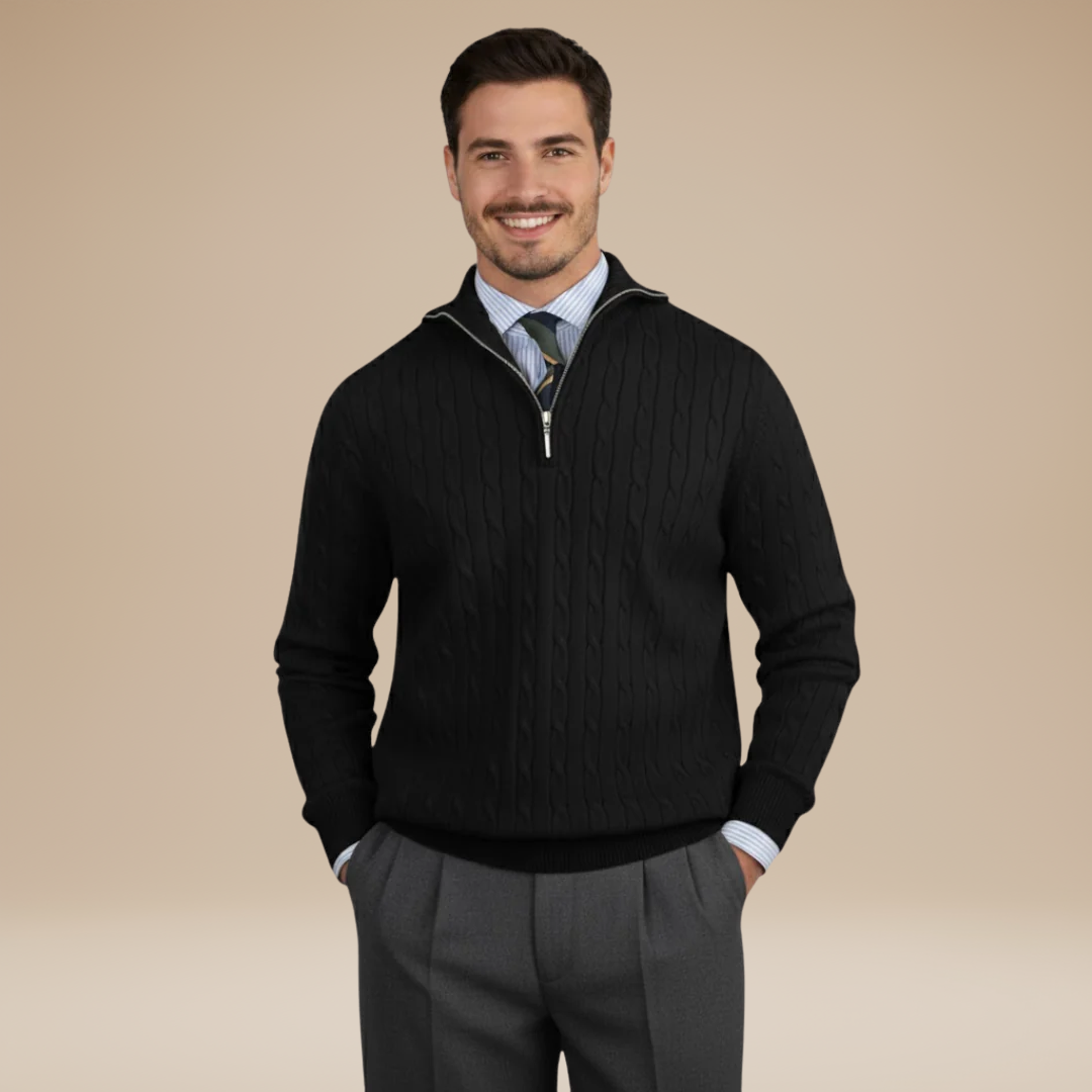 Riccardo | Men's Elegant Braided Sweater