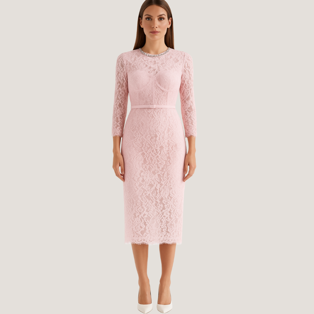 Camilla | Abito Elegante con Dettagli Preziosi