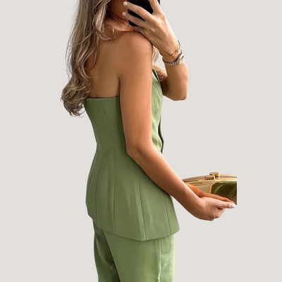Armelinda | Completo Donna con Pantaloni a Gamba Larga