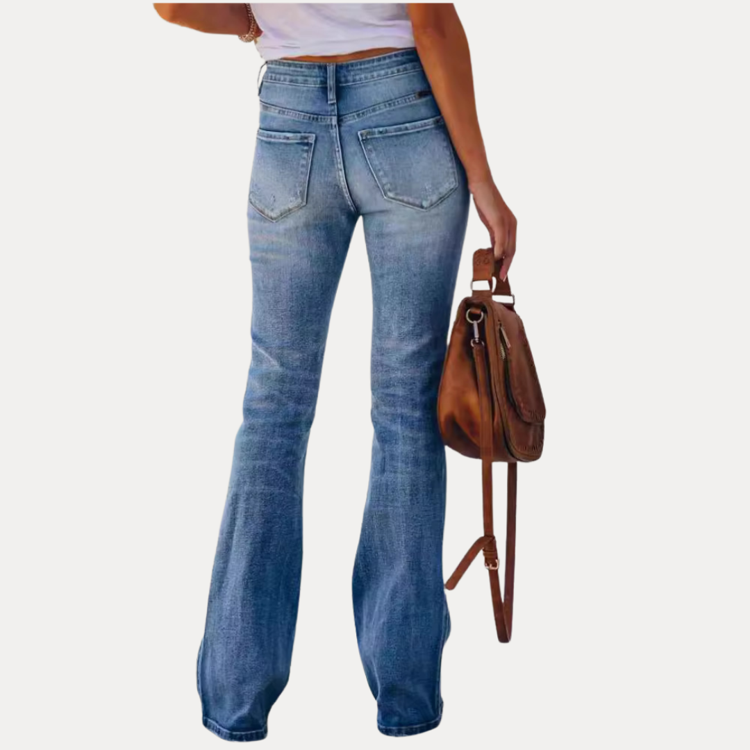 Alessia | Jeans Bootcut a Vita Alta