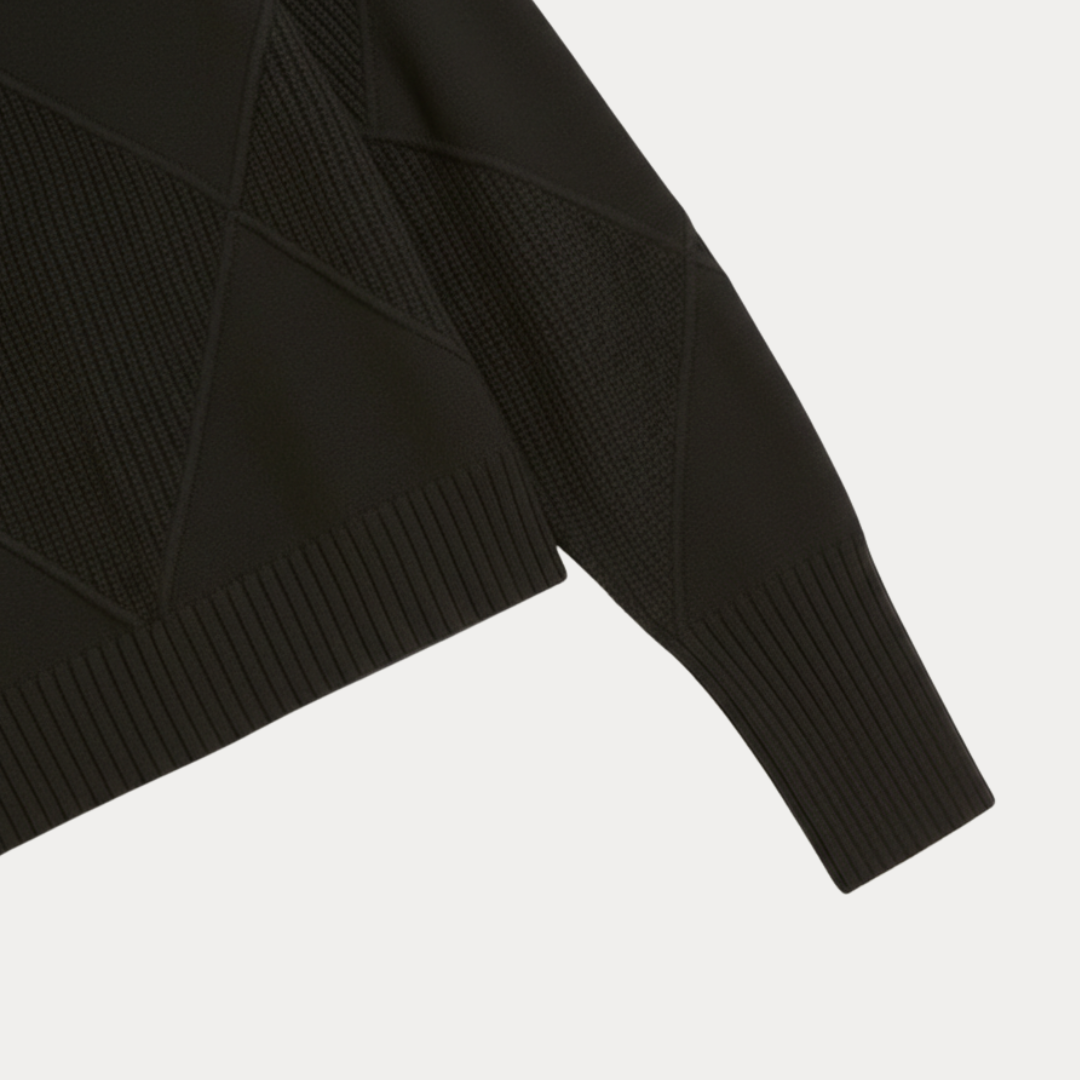 Maglione Donna a Collo Alto Strutturato