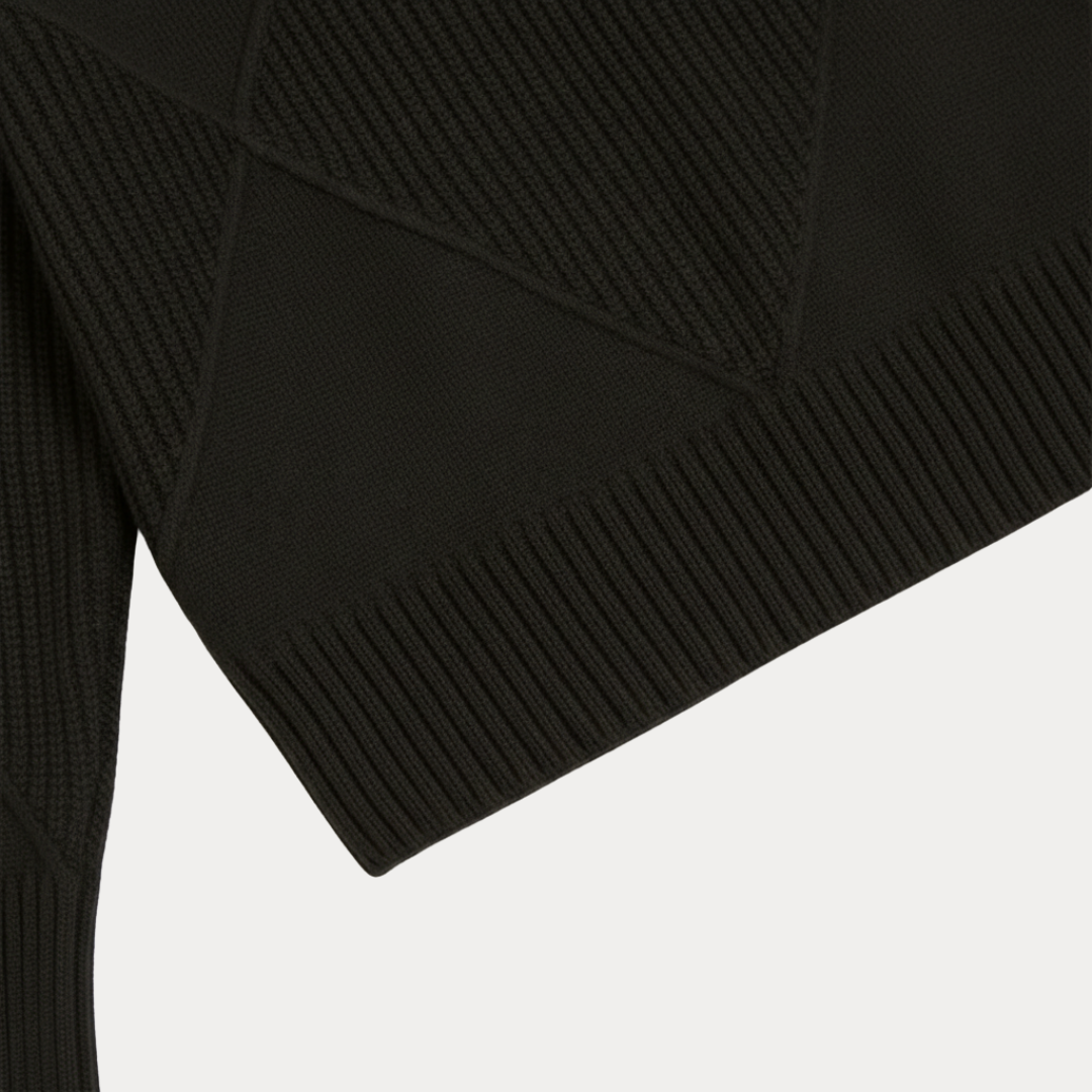 Maglione Donna a Collo Alto Strutturato