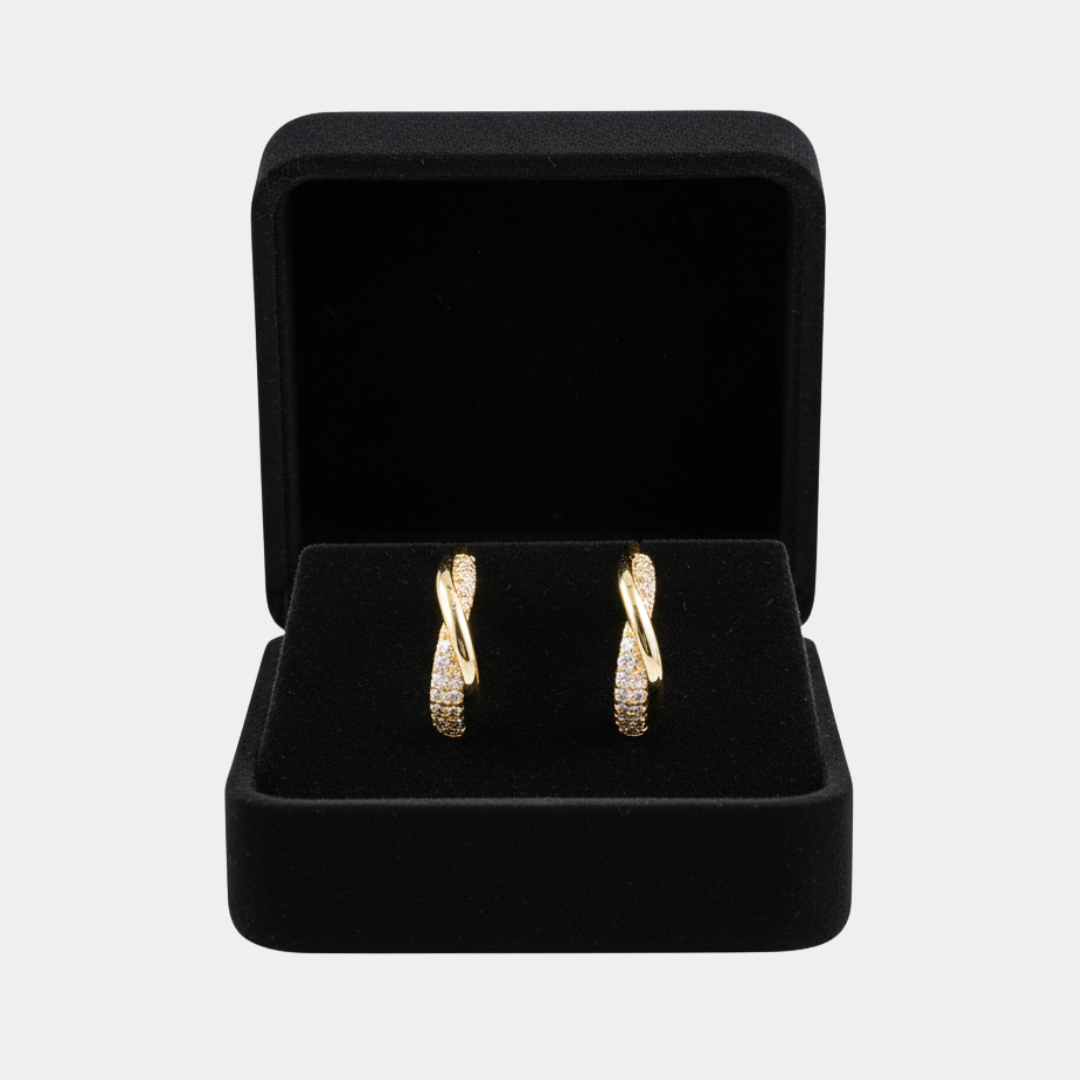 Elvira | Orecchini Donna a Cerchio Eleganti e Luminosi