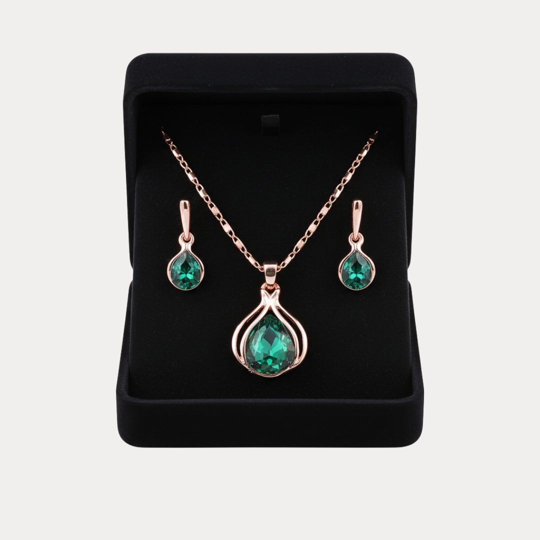 Smeralda | Set Collana e Orecchini Donna Elegante e Prezioso