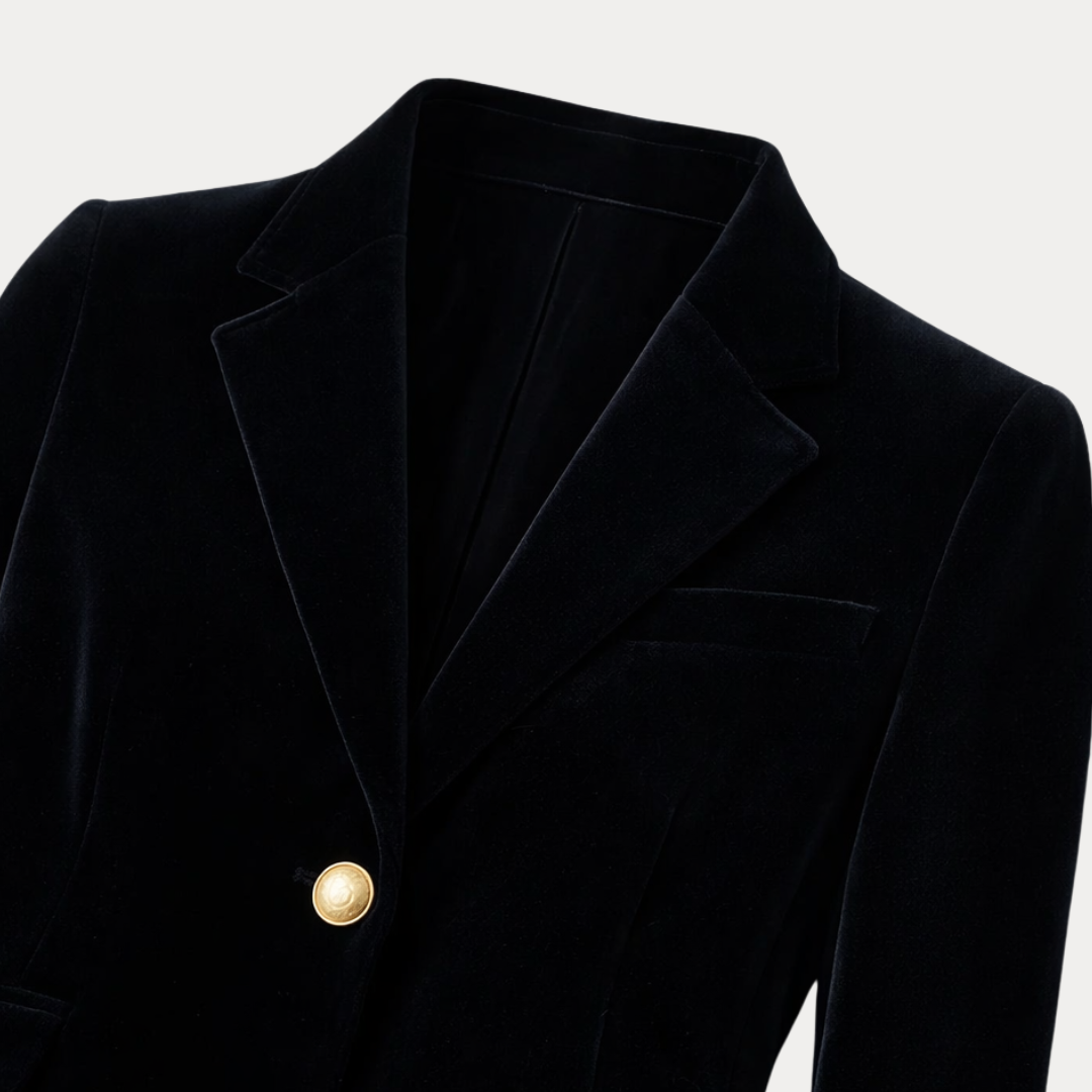 Blazer Donna Classico con Revers Sartoriali