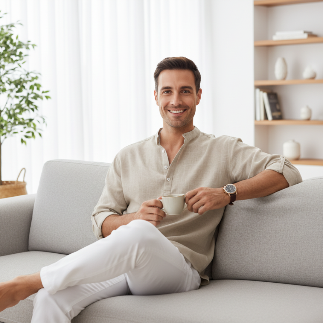 Luca | Camicia Henley da Uomo