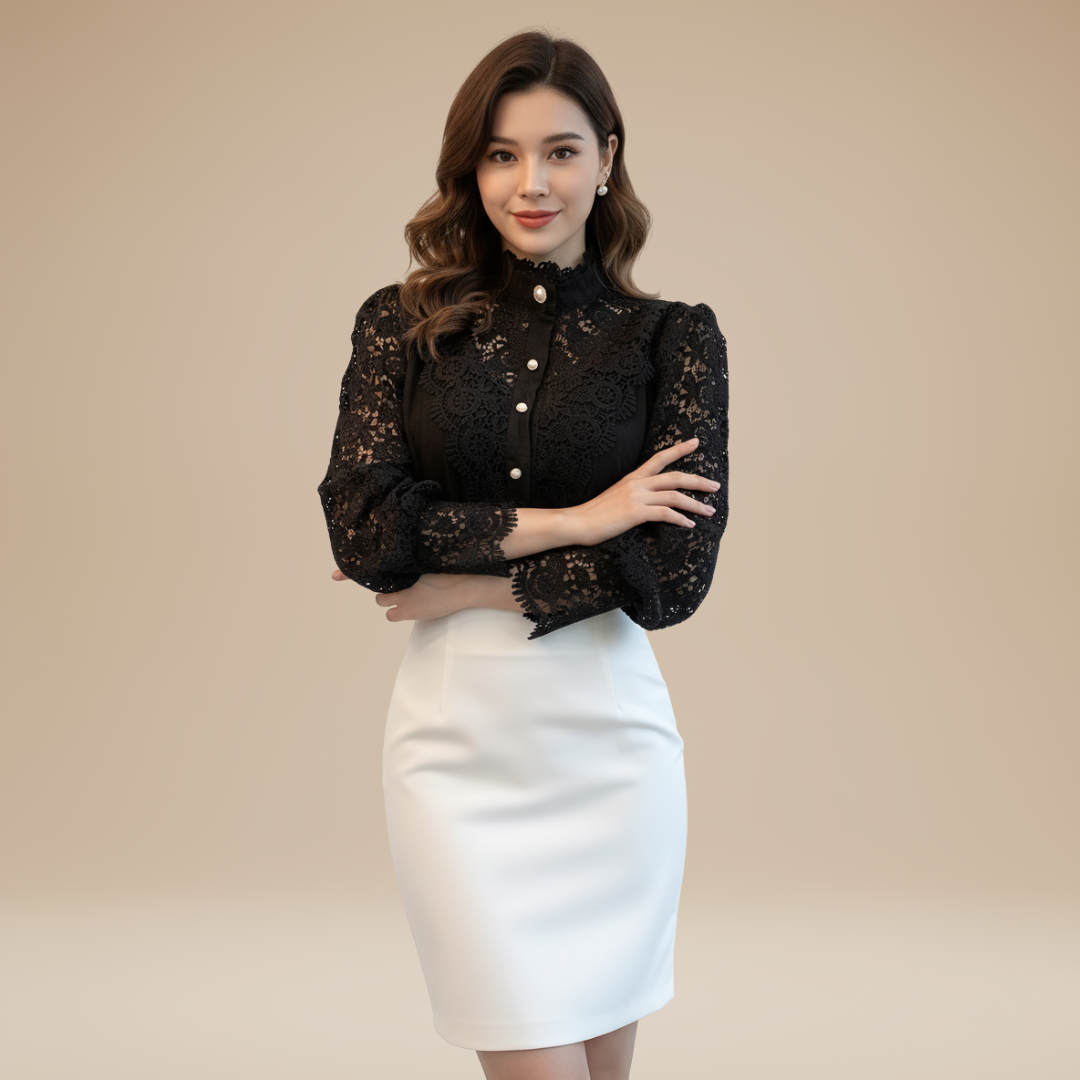 Anita | Blusa Donna Ricamata con Dettagli Intricati