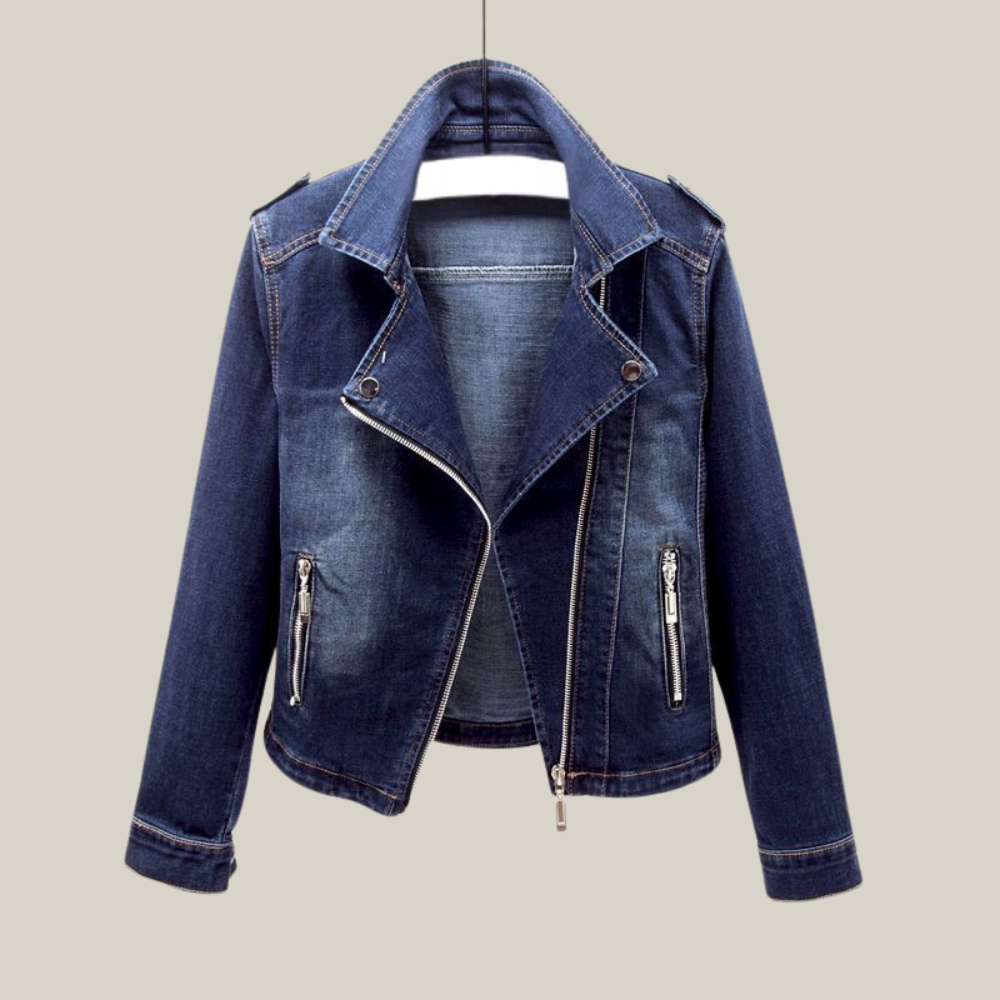 Giada | Giacca Biker in Jeans da Donna