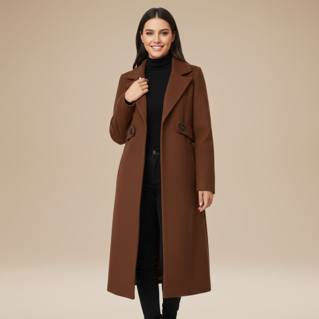 Rachele | Cappotto Lungo Donna Versatile e Moderno
