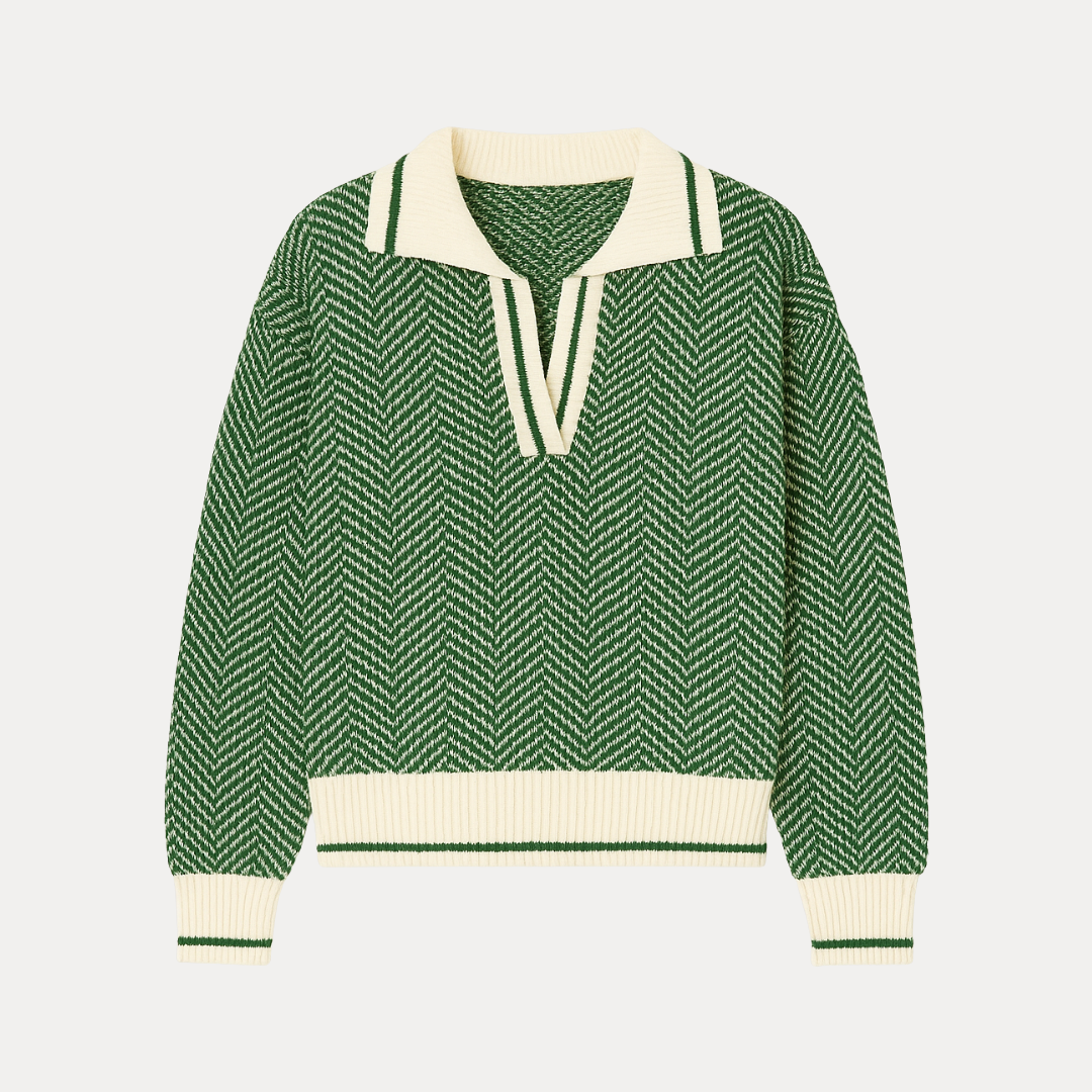 Giulietta | Maglione a Costine in Stile Tennis