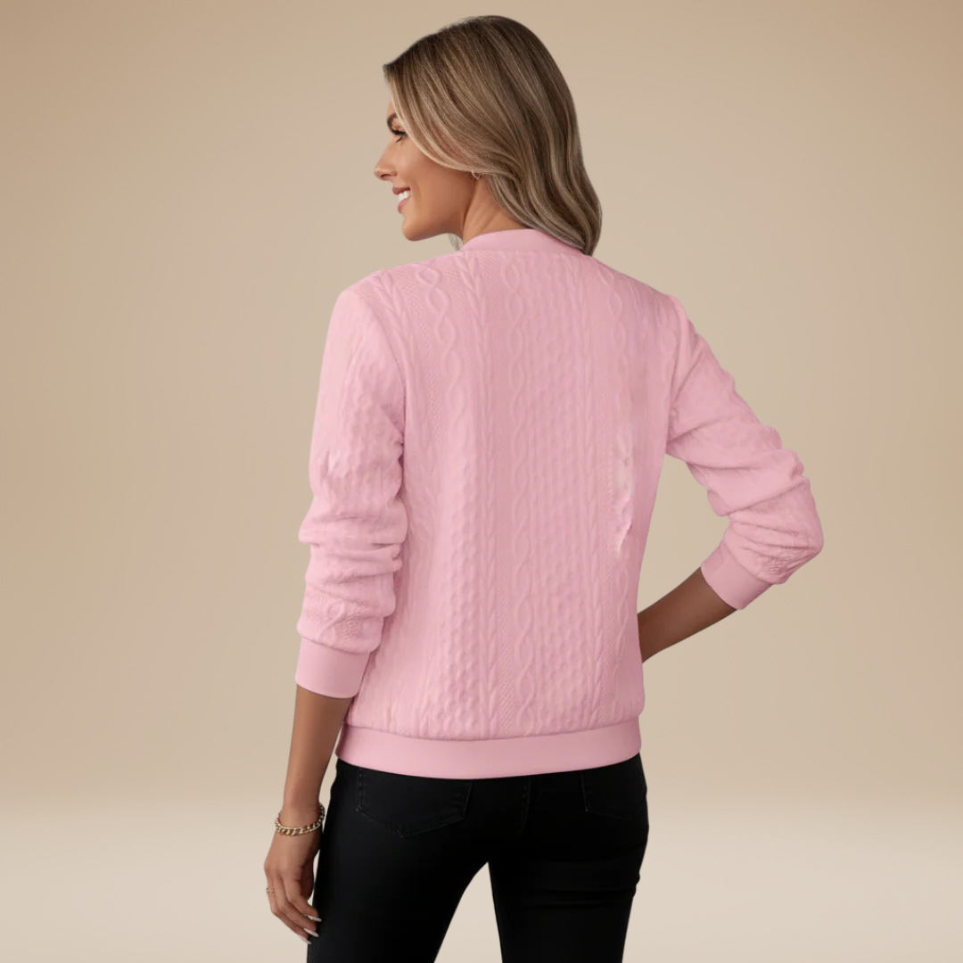 Elena | Elegant Bomber Cardigan