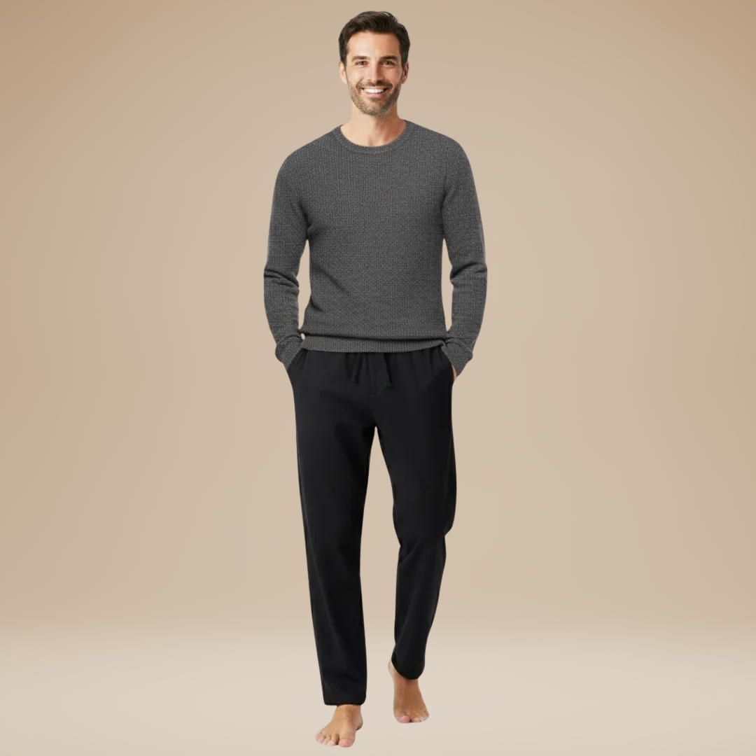Matteo | Men's Linen-Effect Trousers