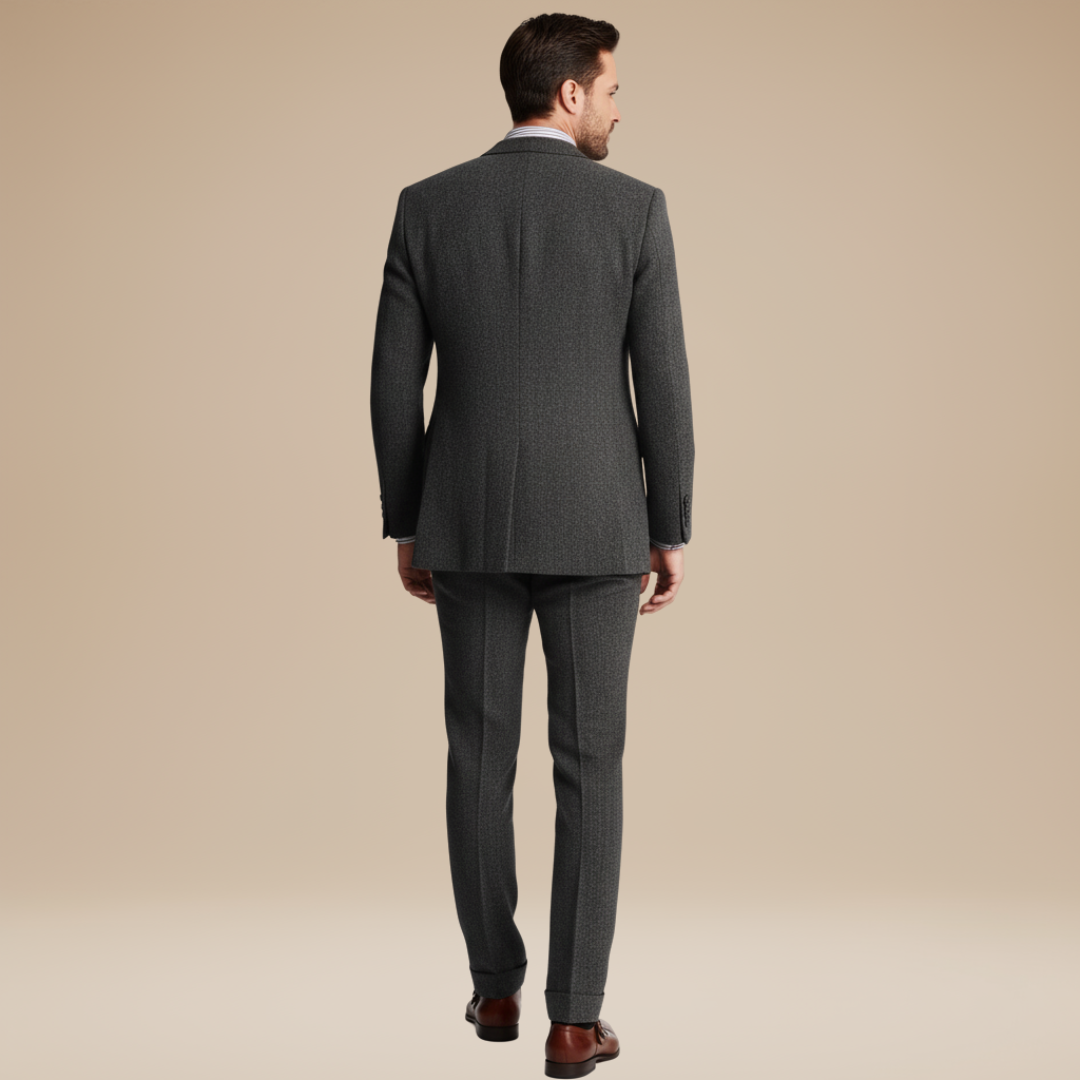 Harrison | Classic three-piece tweed suit for men