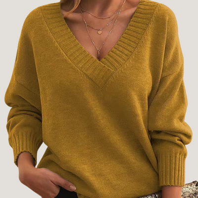 Sibilla | Maglione con Scollo a V Profondo