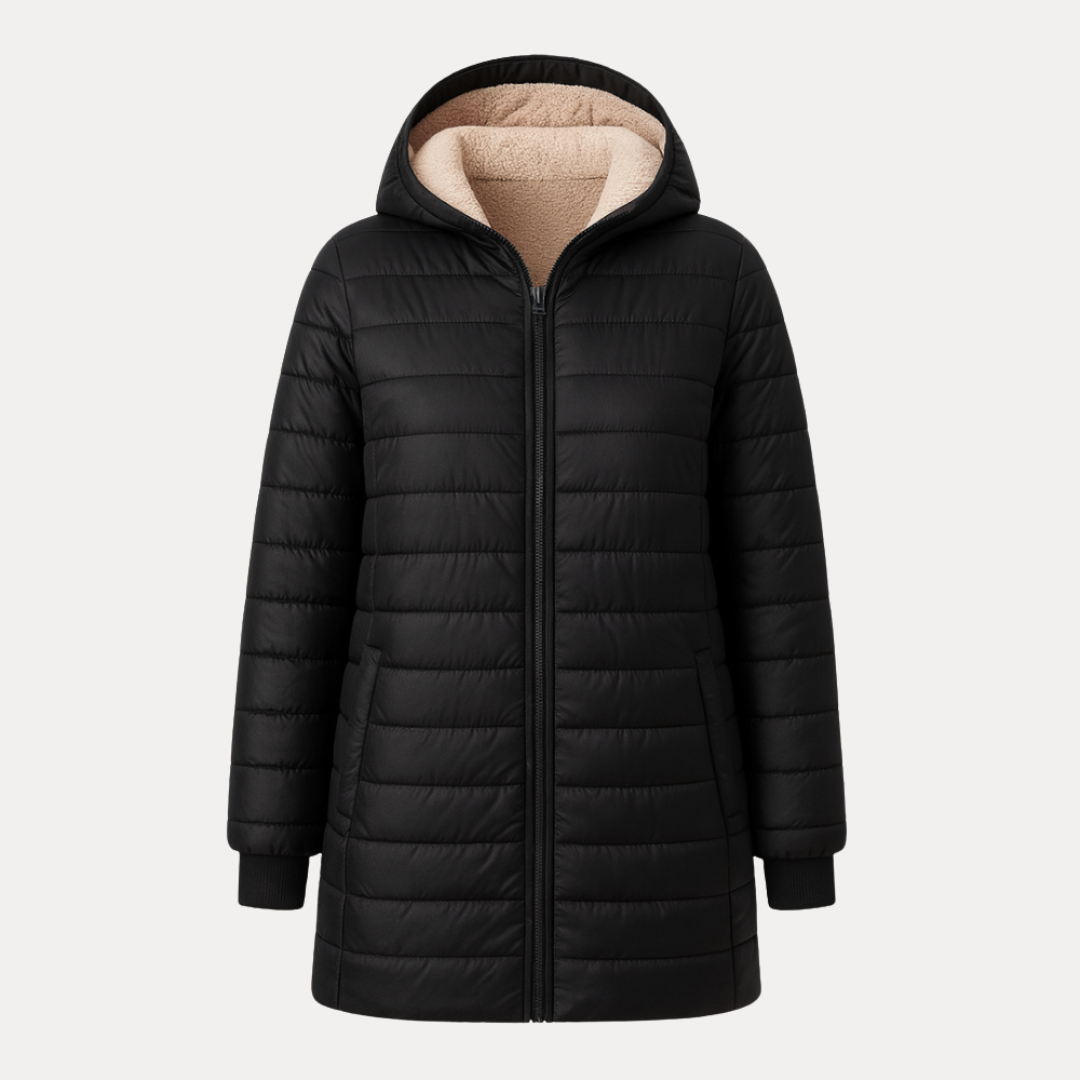 Aurora | Piumino con Cappuccio in Sherpa