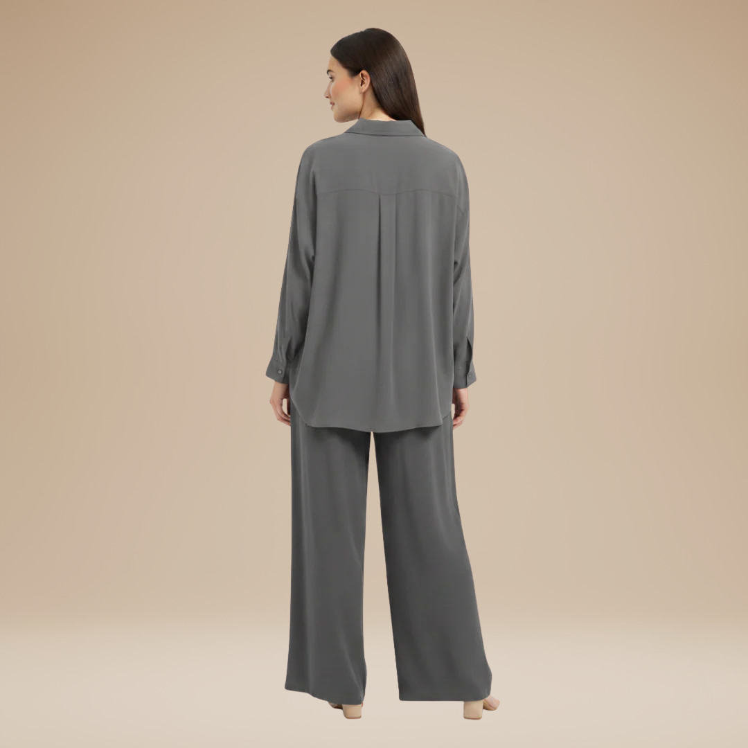 Sibilla | Completo Donna con Camicia e Pantaloni Larghi