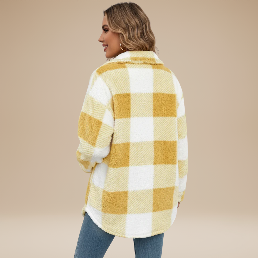 Giada | Giacca Camicia a Quadri Donna Casual Elegante