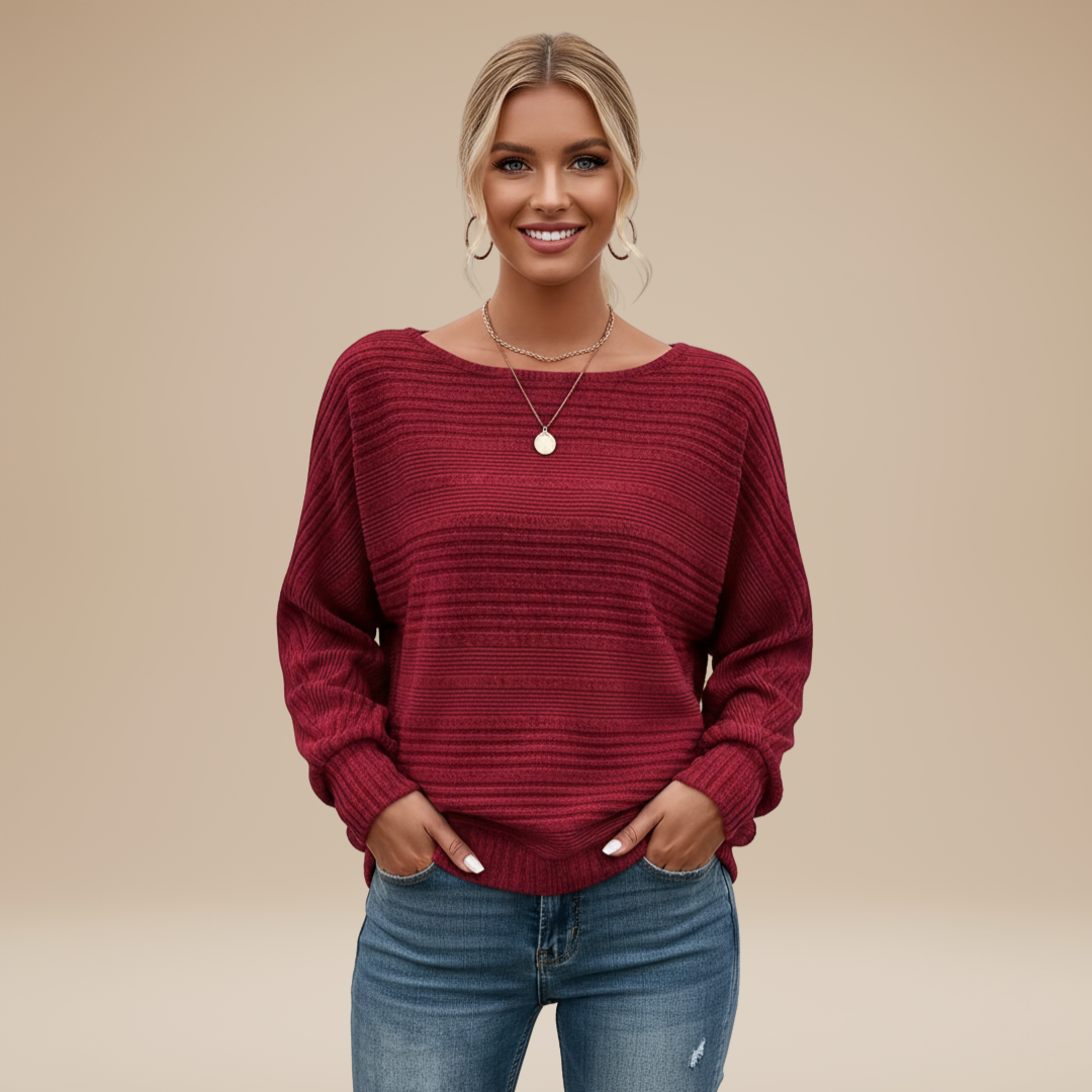 Laura | Maglia Donna con Righe Testurizzate e Stile Disinvolto