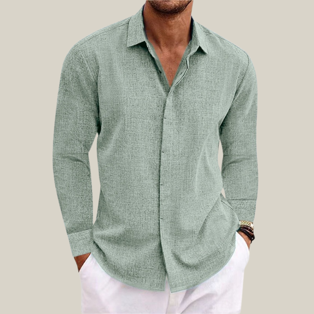 Alessio | Camicia Uomo Effetto Lino