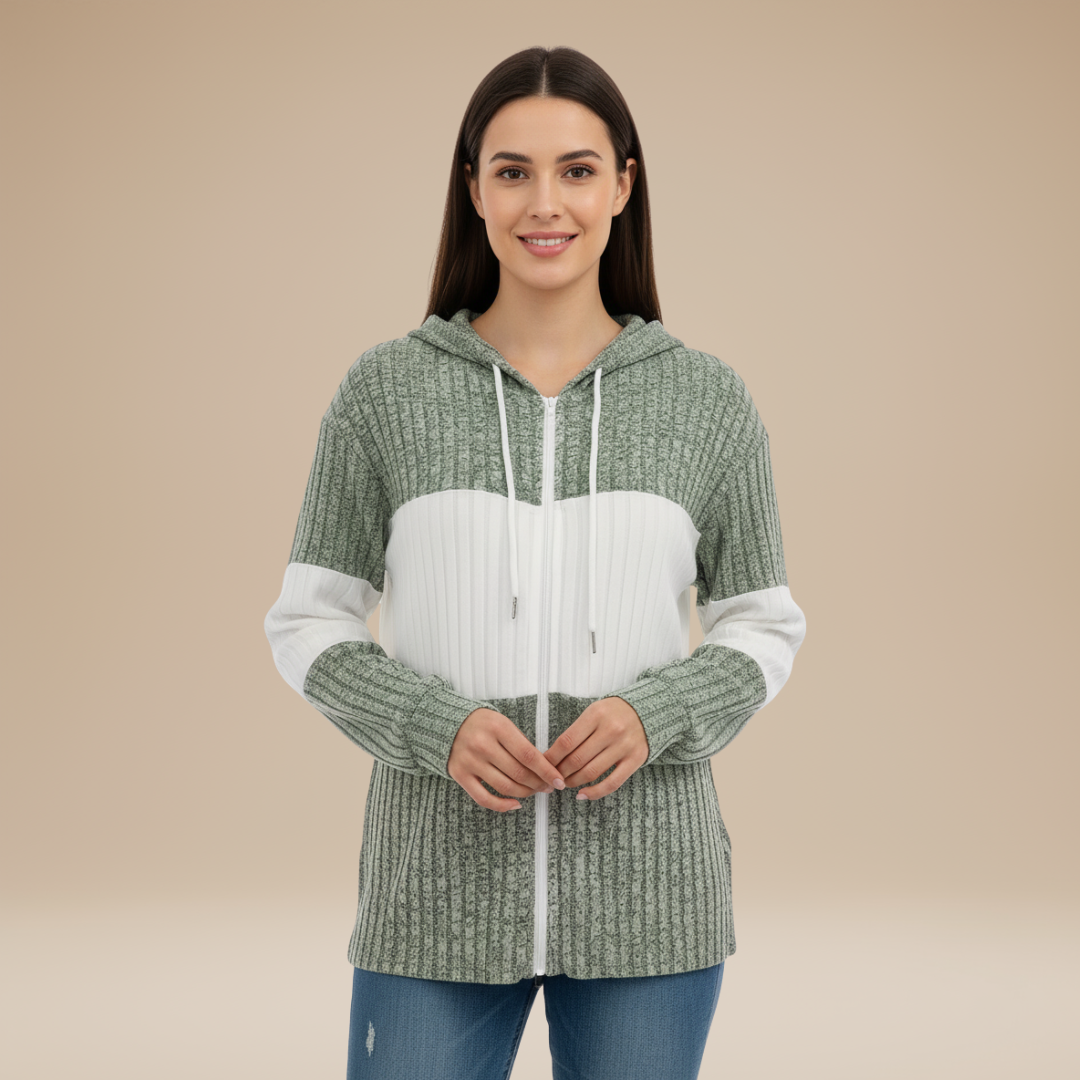 Veronica | Felpa Donna con Cappuccio e Linee Armoniose